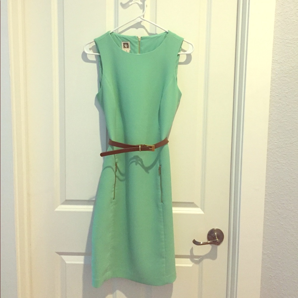 Mint green dress